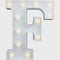 LED LETTER LIGHT F